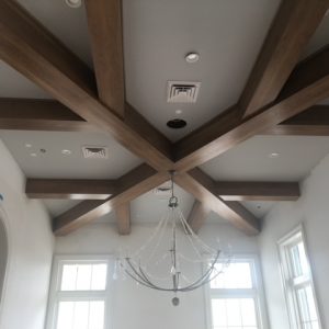 Hardwood Beam Ceiling